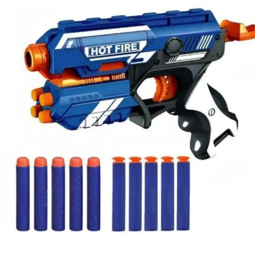 Soft Bullet Gun Toy with 10 Safe Soft Foam Bullets, Fun Shooting